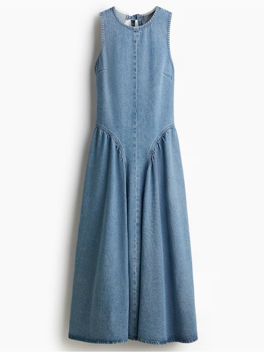 HM denim open-back dress…